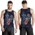 Kosrae Polynesian Men Tank Top - Blue Turtle Hibiscus Blue - Polynesian Pride