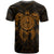 Tahiti Polynesian Custom T Shirt Vintage Polynesian Turtle (Golden) - Polynesian Pride