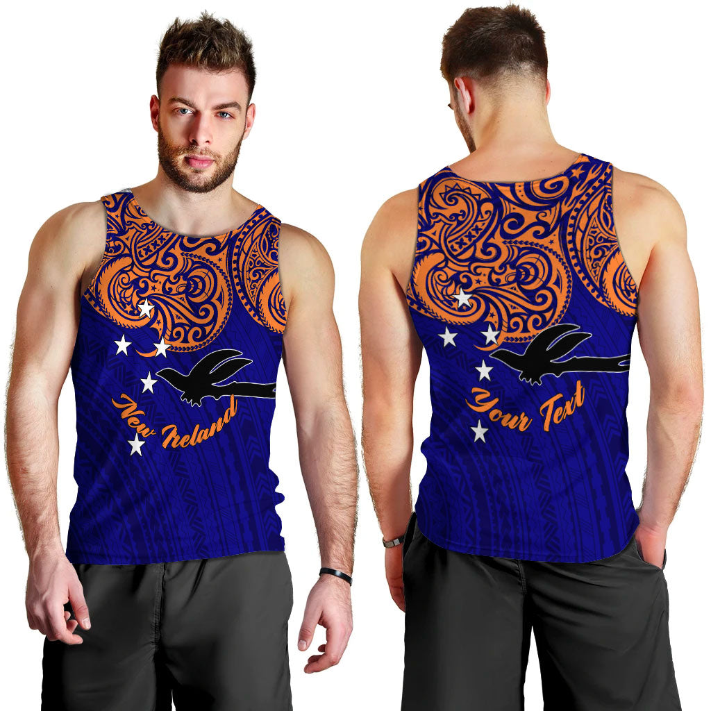 (Custom Personalised) Papua New Guinea New Ireland Pride Men Tank Top - LT12 Blue - Polynesian Pride