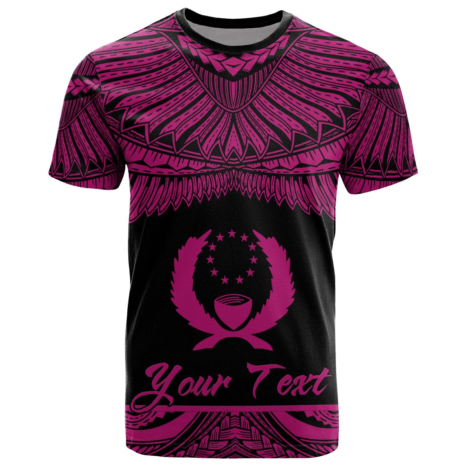 Pohnpei Polynesian Custom T Shirt Pohnpei Pride Pink Version Unisex Pink - Polynesian Pride