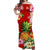 Hawaii Off Shoulder Long Dress Red Polynesia Pineapple LT13 Women Red - Polynesian Pride