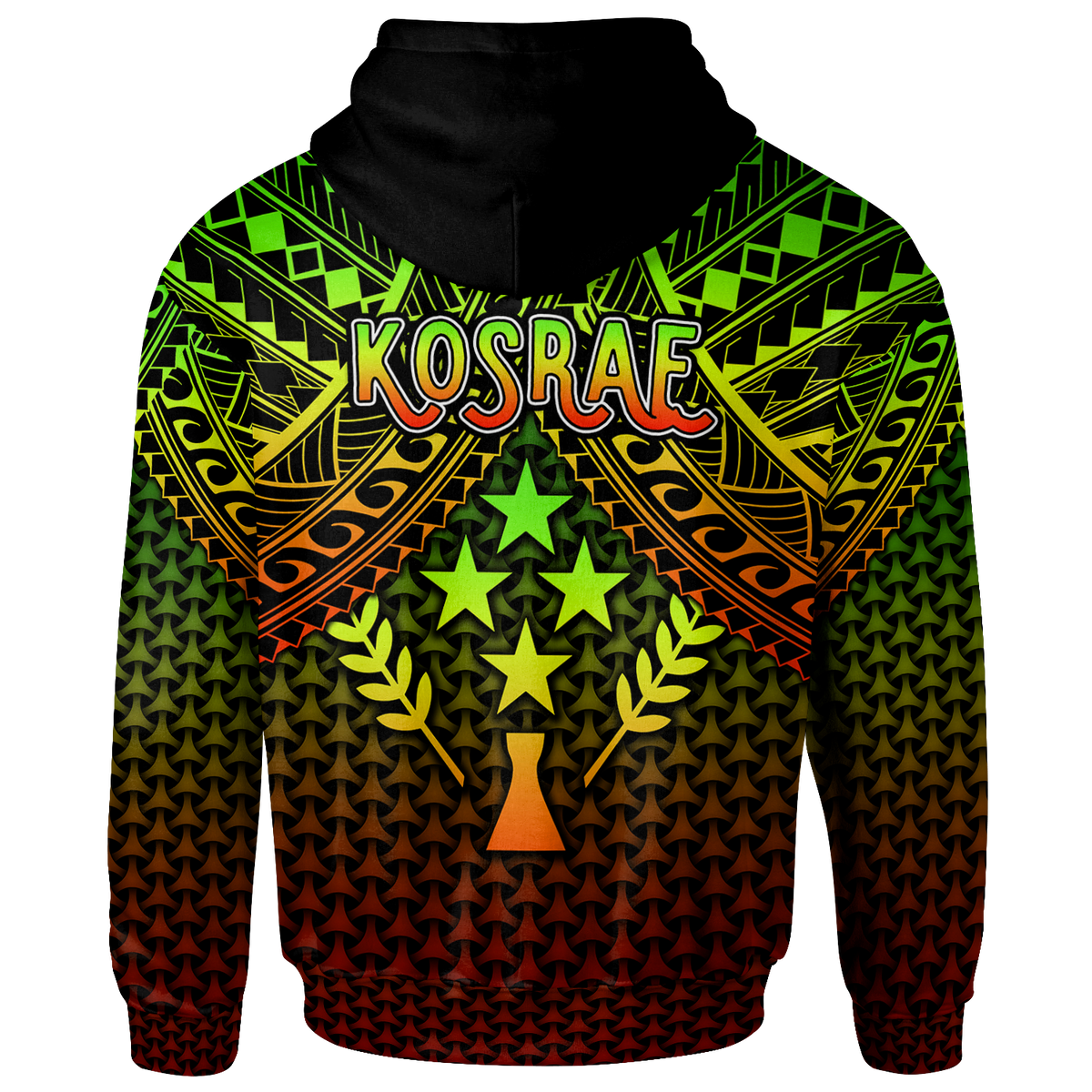 Polynesian Kosrae Zip up Hoodie Reggae Vintage Polynesian Patterns - Polynesian Pride