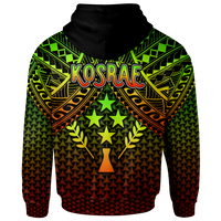 Polynesian Kosrae Zip up Hoodie Reggae Vintage Polynesian Patterns - Polynesian Pride