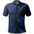 Hawaii Kanaka Polynesian Polo Shirt Blue Circle Style - Polynesian Pride