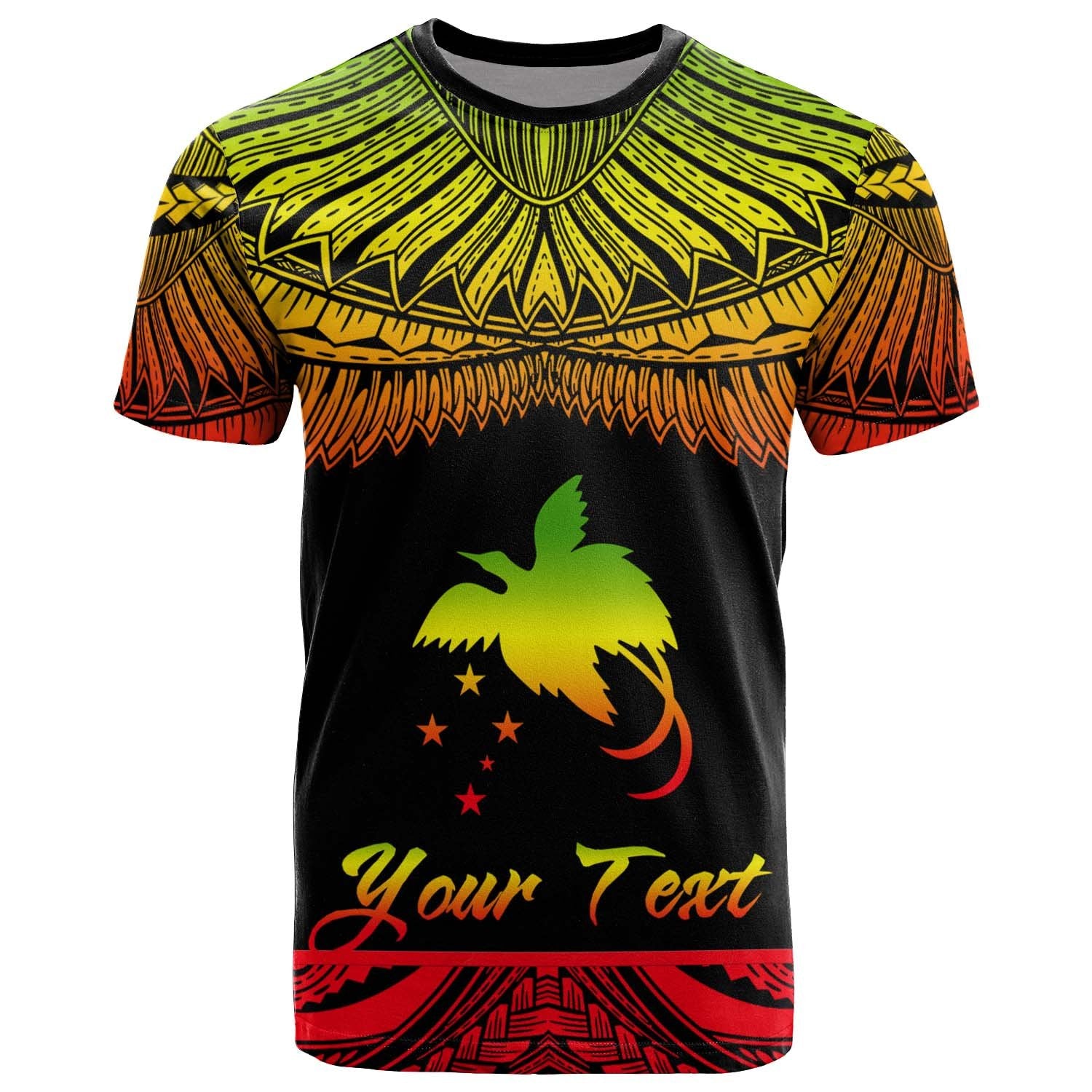 Papua New Guinea Polynesian Custom T Shirt Papua New Guinea Pride Reggae Version Unisex Art - Polynesian Pride