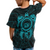 Hawaii Polynesian T Shirt Vintage Polynesian Turtle (Turquoise) - Polynesian Pride