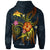 Papua New Guinea Polynesian Zip up Hoodie Legend of Papua New Guinea (Blue) - Polynesian Pride