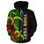 Turtle Polynesian Custom Zip up Hoodie Reggae Line - Polynesian Pride