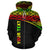 Vanuatu Polynesian Custom Zip up Hoodie Reggae Curve - Polynesian Pride