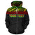 Vanuatu Polynesian Custom Zip up Hoodie Reggae - Polynesian Pride