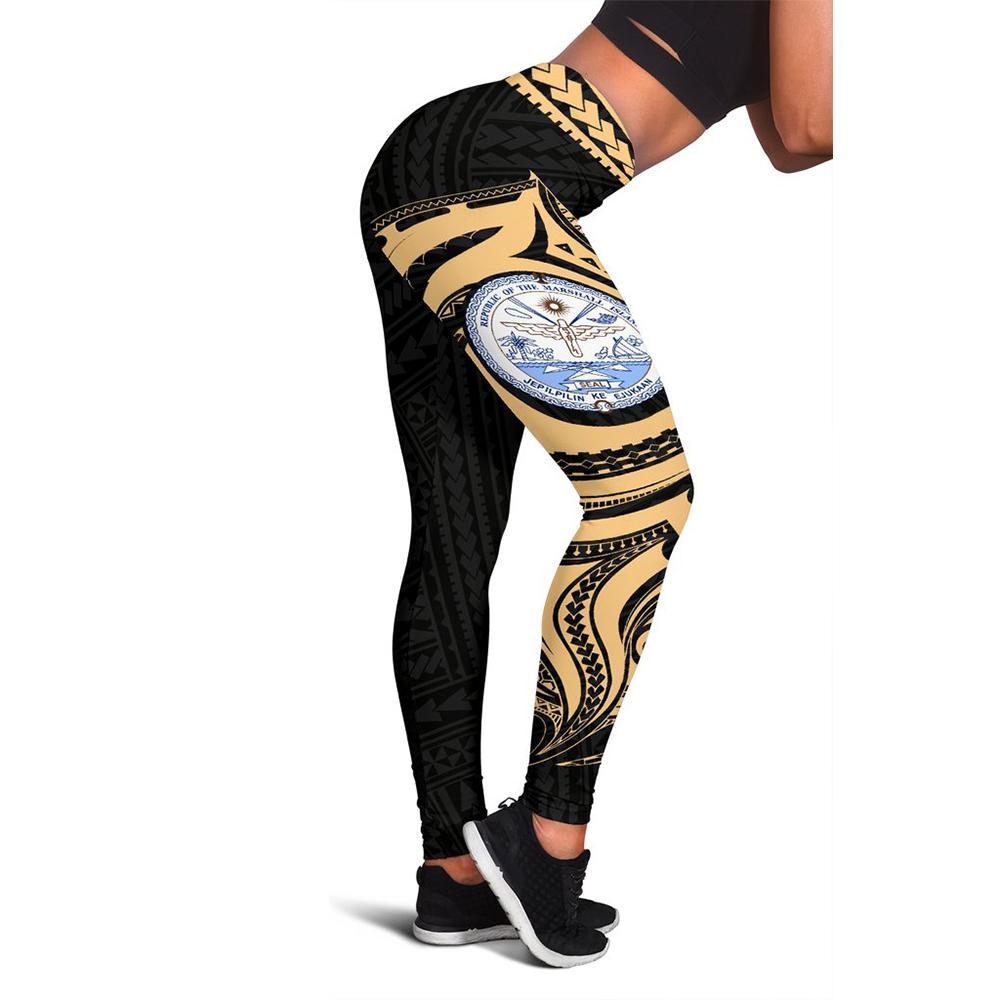 Marshall Islands 3rd Leggings A6 Gold - Polynesian Pride