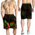 American Samoa Polynesian Men's Shorts - Turtle With Blooming Hibiscus Reggae - Polynesian Pride