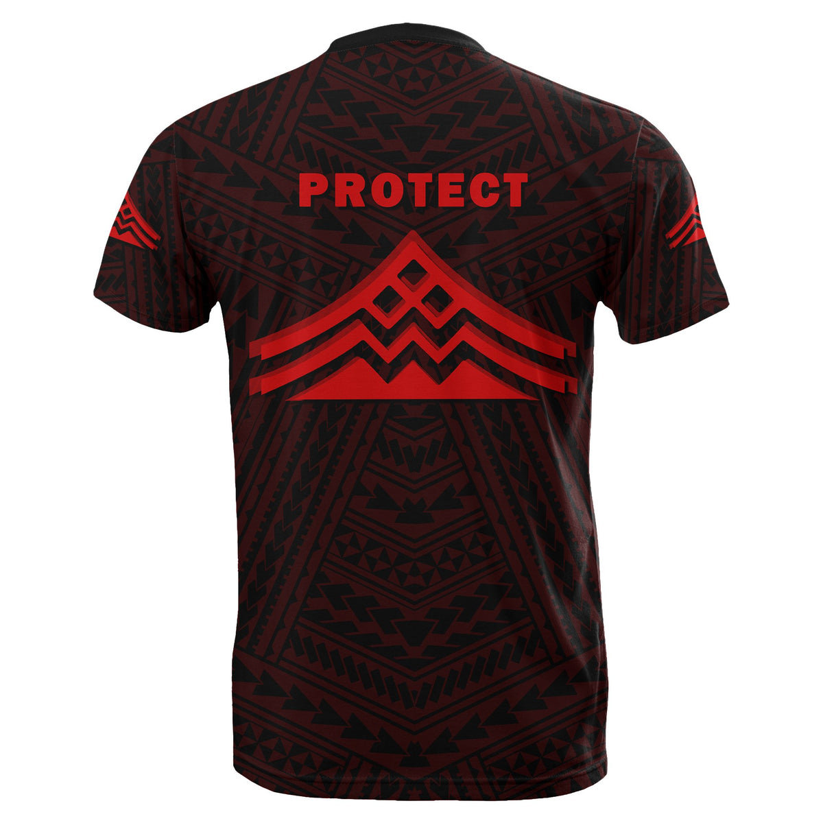 Hawaii Mauna Kea Polynesian T Shirt Red - Polynesian Pride