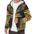 French Polynesia Sherpa Hoodie - Polynesian Chief Gold Version - Polynesian Pride