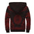 American Samoa Sherpa Hoodie - Polynesian Chief Red Version - Polynesian Pride