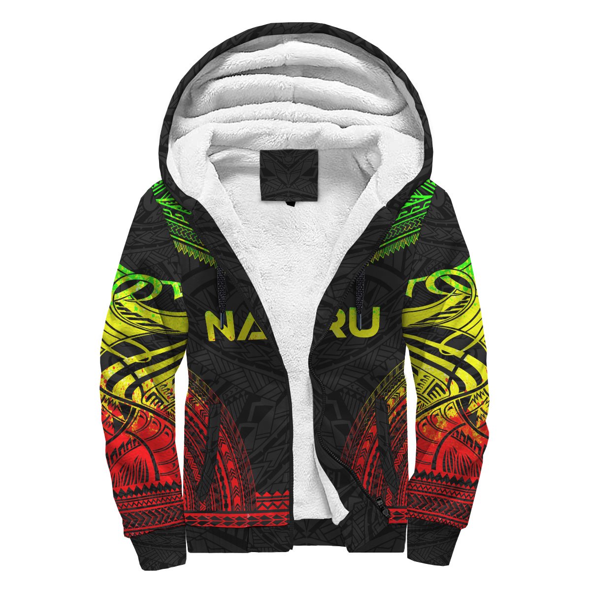 Nauru Sherpa Hoodie - Polynesian Chief Reggae Version Reggae - Polynesian Pride