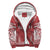 Tahiti Sherpa Hoodie - Polynesian Chief Flag Version Red - Polynesian Pride