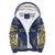 Tokelau Sherpa Hoodie - Polynesian Chief Flag Version Blue - Polynesian Pride