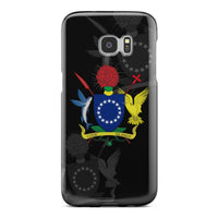 Cook Islands Phone Case - Coat Of Arms Samsung Galaxy S6 Edge Plus Black One Style - Polynesian Pride
