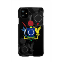 Cook Islands Phone Case - Coat Of Arms iPhone 11 Black One Style - Polynesian Pride
