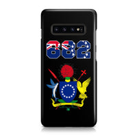 Cook Islands Phone Case - Coat of Arm Code Samsung Galaxy S10 One Size Black - Polynesian Pride
