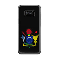 Cook Islands Phone Case - Coat of Arm Map Samsung Galaxy S8 Plus One Size Black - Polynesian Pride