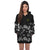 Alo Wallis and Futuna Hoodie Dress - Alo Flag Hibiscus Special Black - Polynesian Pride