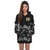 Hawaii Hoodie Dress - Hawaii Seal Hibiscus Special Black - Polynesian Pride