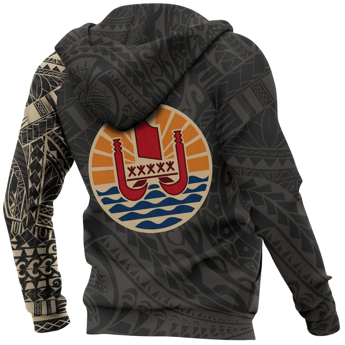 French Polynesia Hoodie French Polynesia Tattoo Style Version 2.0 - Polynesian Pride