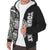 American Samoa Personalised Custom Polynesian Sherpa Hoodie - Line Black - Polynesian Pride