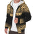 Guam Personalised Custom Polynesian Sherpa Hoodie - Fog Gold - Polynesian Pride