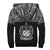 Samoa Personalised Custom Polynesian Sherpa Hoodie - Horizontal Black - Polynesian Pride