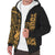 Samoa Personalised Custom Polynesian Sherpa Hoodie - Line Gold - Polynesian Pride