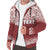 Tahiti (French Polynesia) Polynesian Personalised Custom Sherpa Hoodie - Red Fog - Polynesian Pride