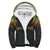 Tahiti (French Polynesia) Polynesian Personalised Custom Sherpa Hoodie - Reggae Horizontal Reggae - Polynesian Pride