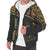 Fiji Polynesian Personalised Custom Sherpa Hoodie - Gold Curve Style - Polynesian Pride