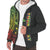 Fiji Polynesian Personalised Custom Sherpa Hoodie - Reggae Line - Polynesian Pride