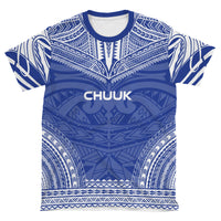 Chuuk T Shirt Chuuk Polynesian Chief Blue Version - Polynesian Pride