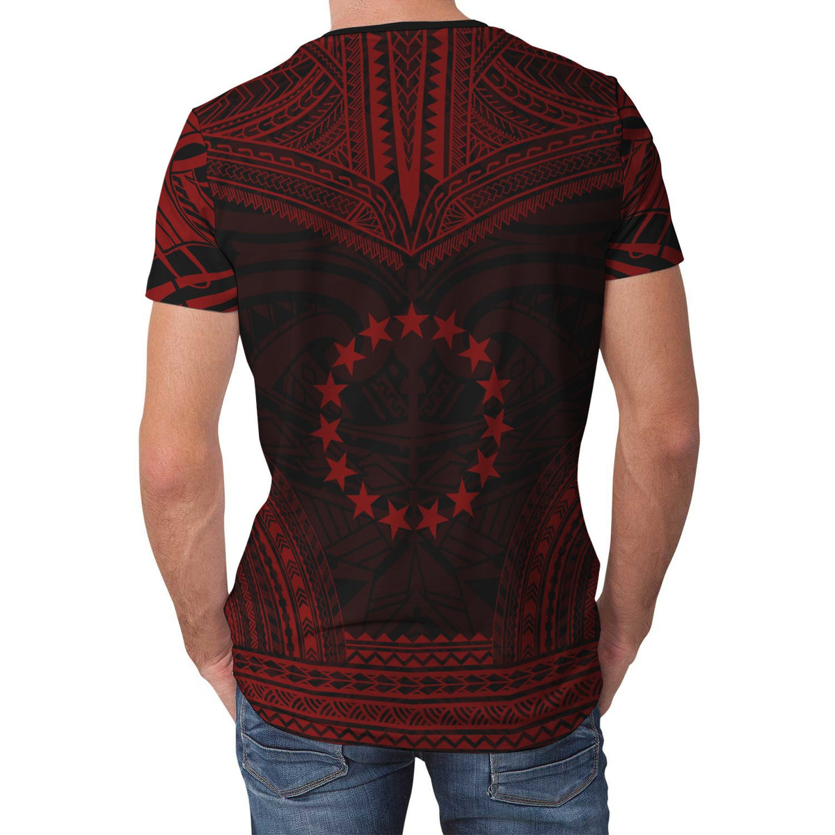 Cook Islands T Shirt Polynesian Polynesian Chief Red Version - Polynesian Pride