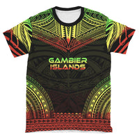 Gambier Islands T Shirt National Polynesian Chief Reggae Version - Polynesian Pride