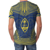 Guam T Shirt Guam Polynesian Chief Blue Version - Polynesian Pride