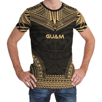 Guam T Shirt Guam Polynesian Chief Gold Version Unisex Gold - Polynesian Pride
