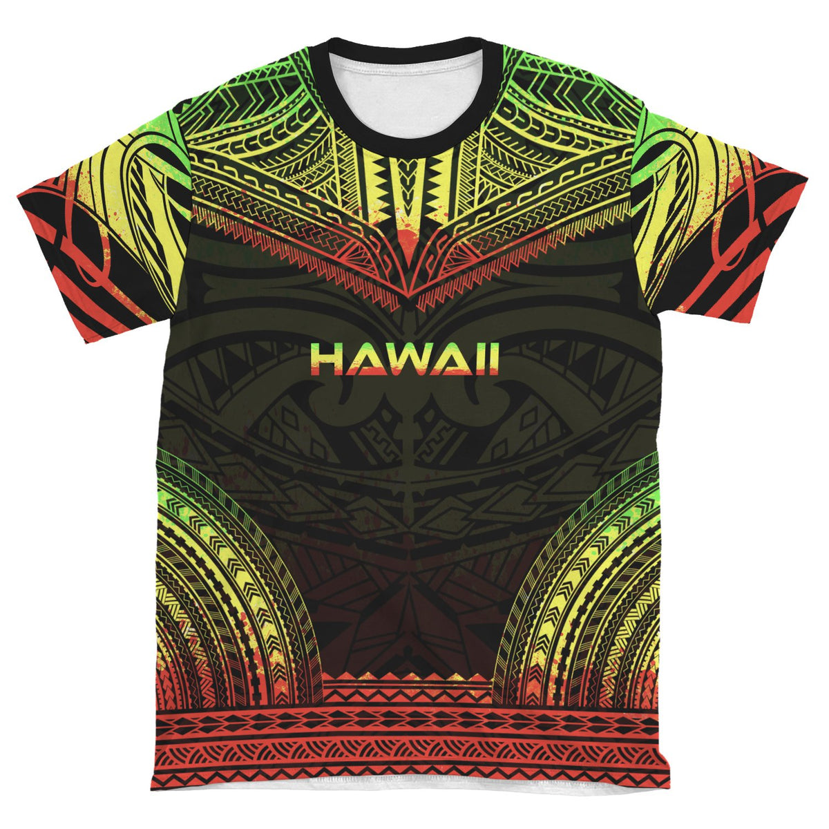 Hawaii T Shirt Hawaii Polynesian Chief Reggae Version - Polynesian Pride