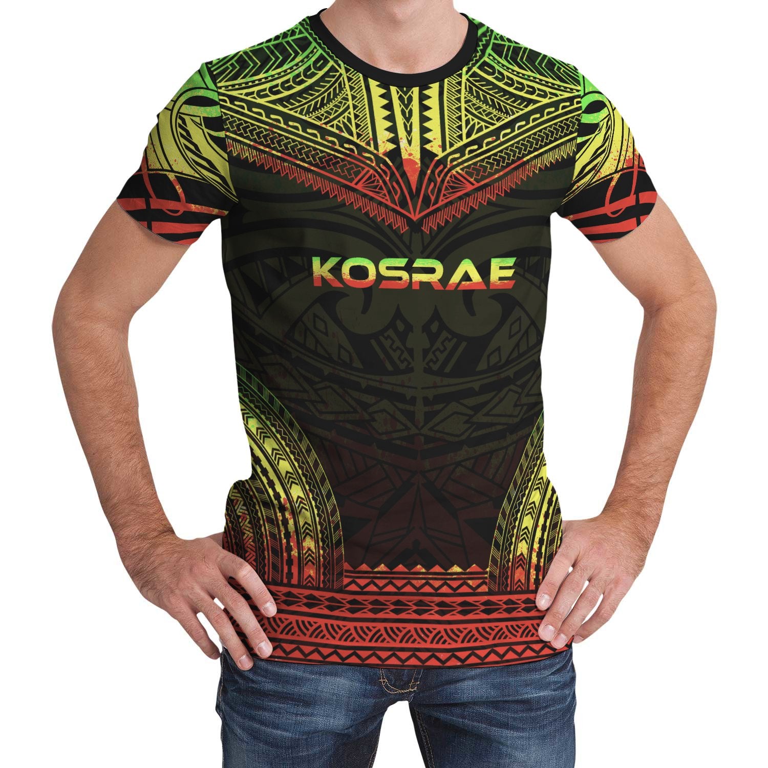 Kosrae Unisex T Shirt Kosrae Polynesian Chief Reggae Version Unisex Reggae - Polynesian Pride