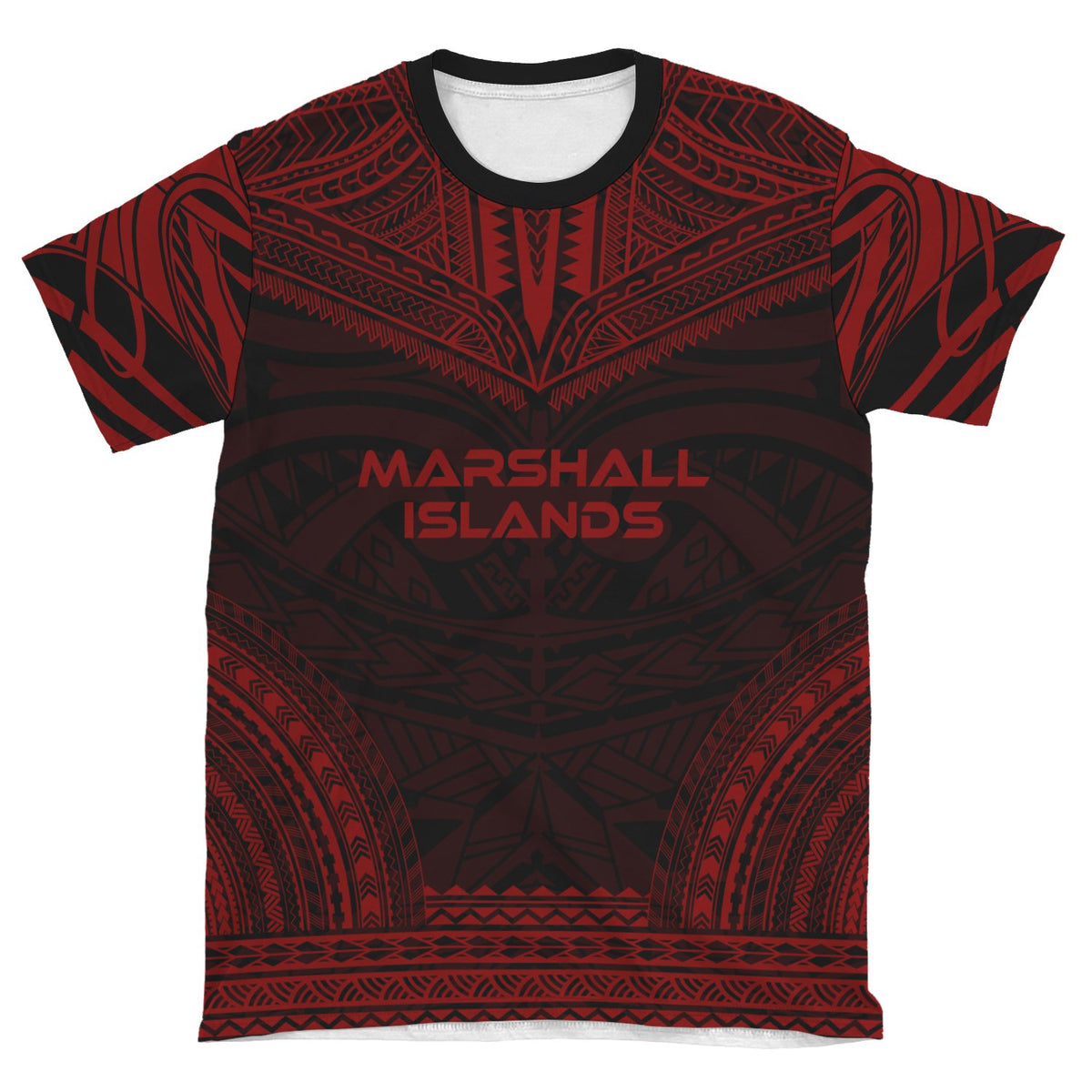 Marshall Islands Unisex T Shirt Marshall Islands Polynesian Chief Red Version - Polynesian Pride