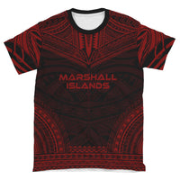 Marshall Islands Unisex T Shirt Marshall Islands Polynesian Chief Red Version - Polynesian Pride