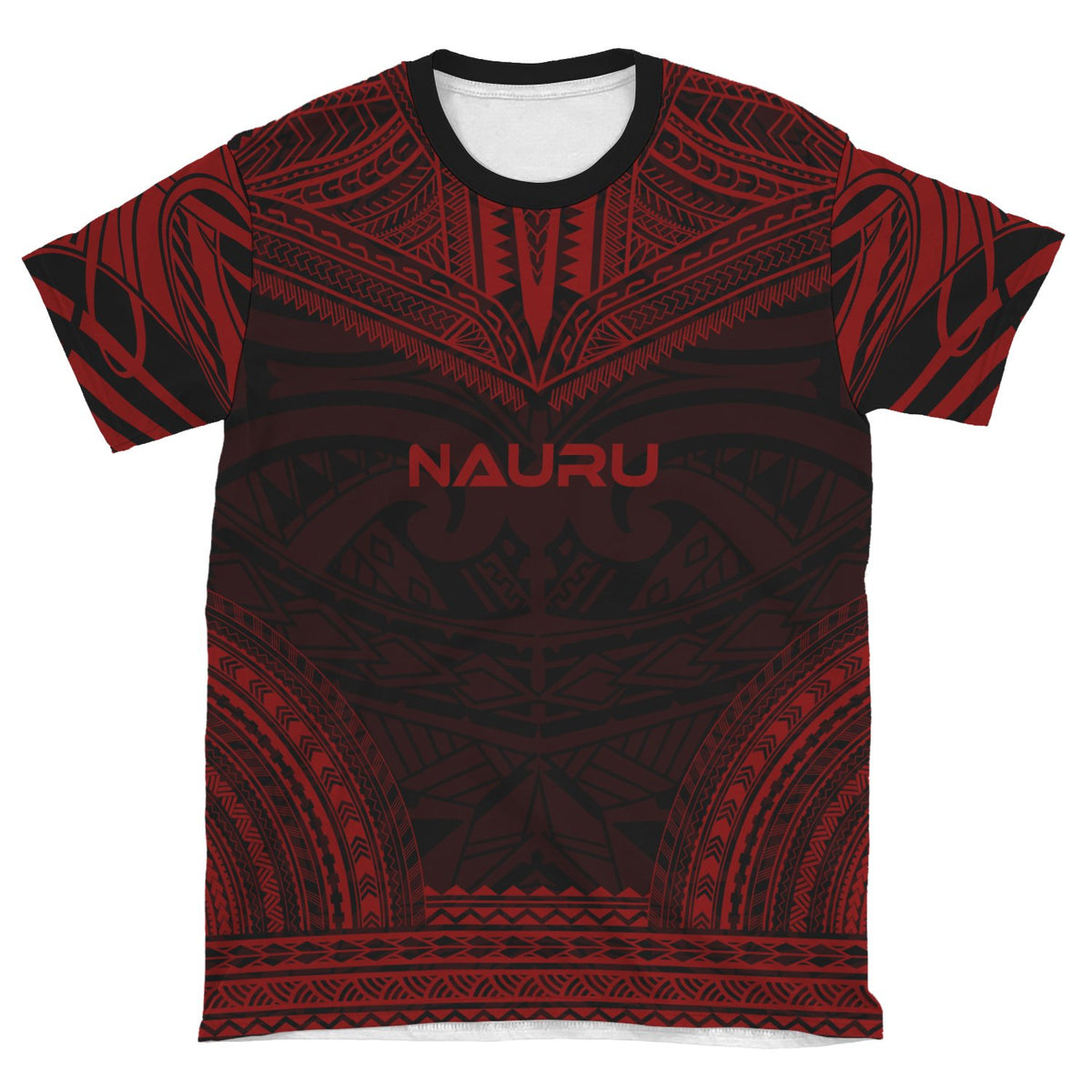 Nauru Unisex T Shirt Nauru Polynesian Chief Red Version - Polynesian Pride