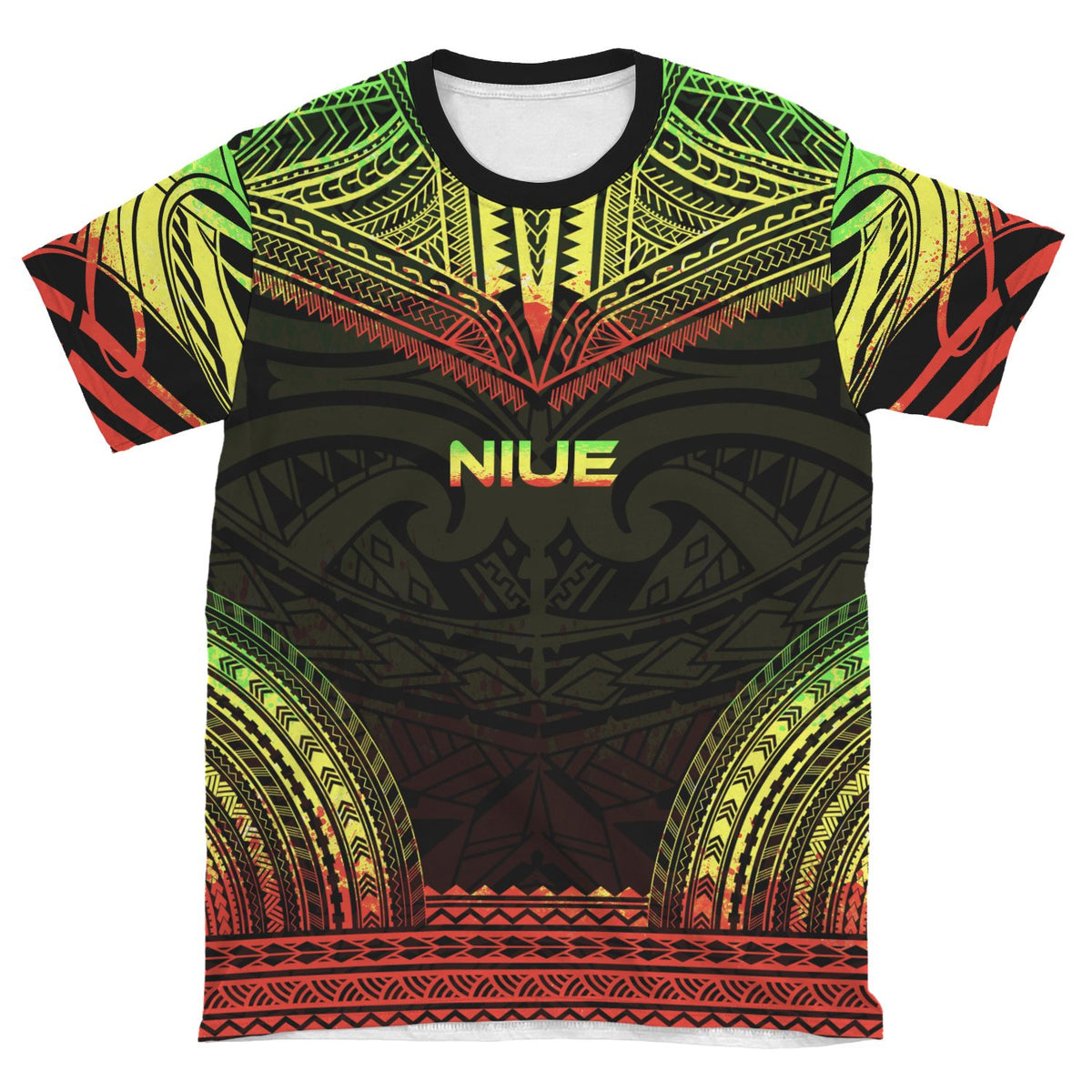 Niue Unisex T Shirt Niue Polynesian Chief Reggae Version - Polynesian Pride