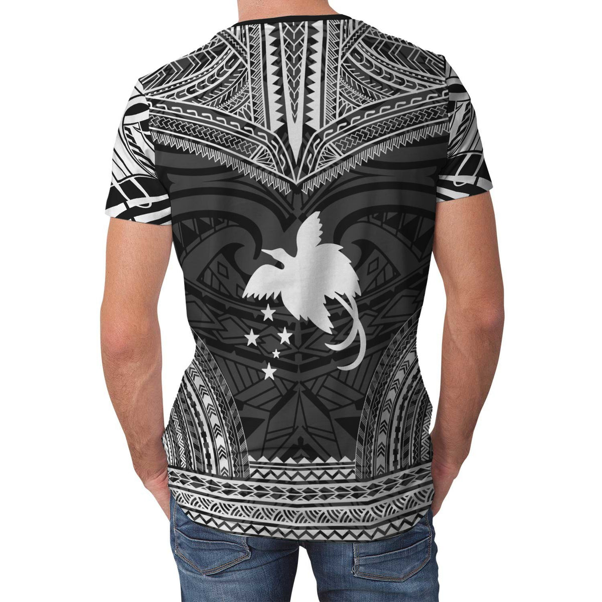 Papua New Guinea Unisex T Shirt Papua New Guinea Polynesian Chief Black Version - Polynesian Pride