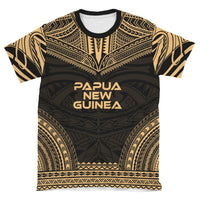 Papua New Guinea Unisex T Shirt Papua New Guinea Polynesian Chief Gold Version - Polynesian Pride